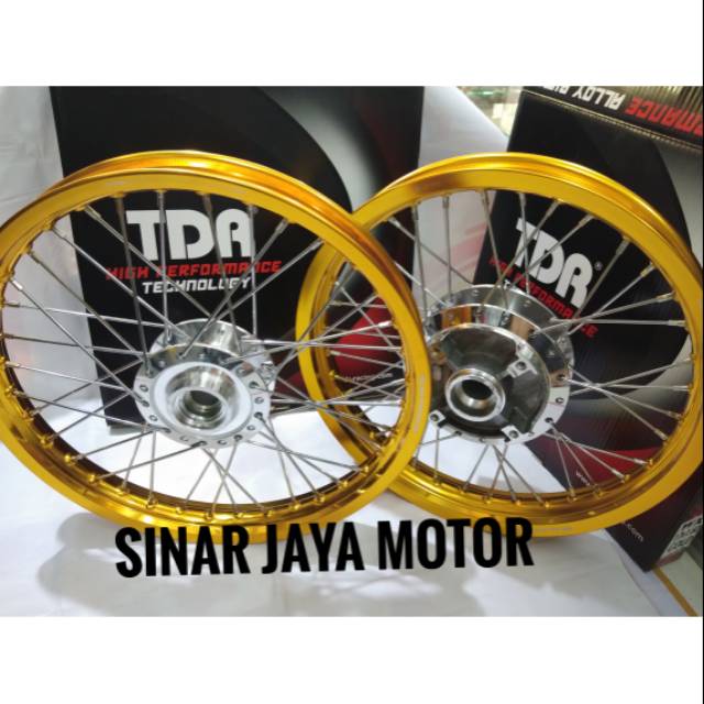 Sepaket Paketan Pelak Velg TDR Tiger revo Ring 17 Ukuran 140 160  Ring 17  TDR Thailand Pemasangan