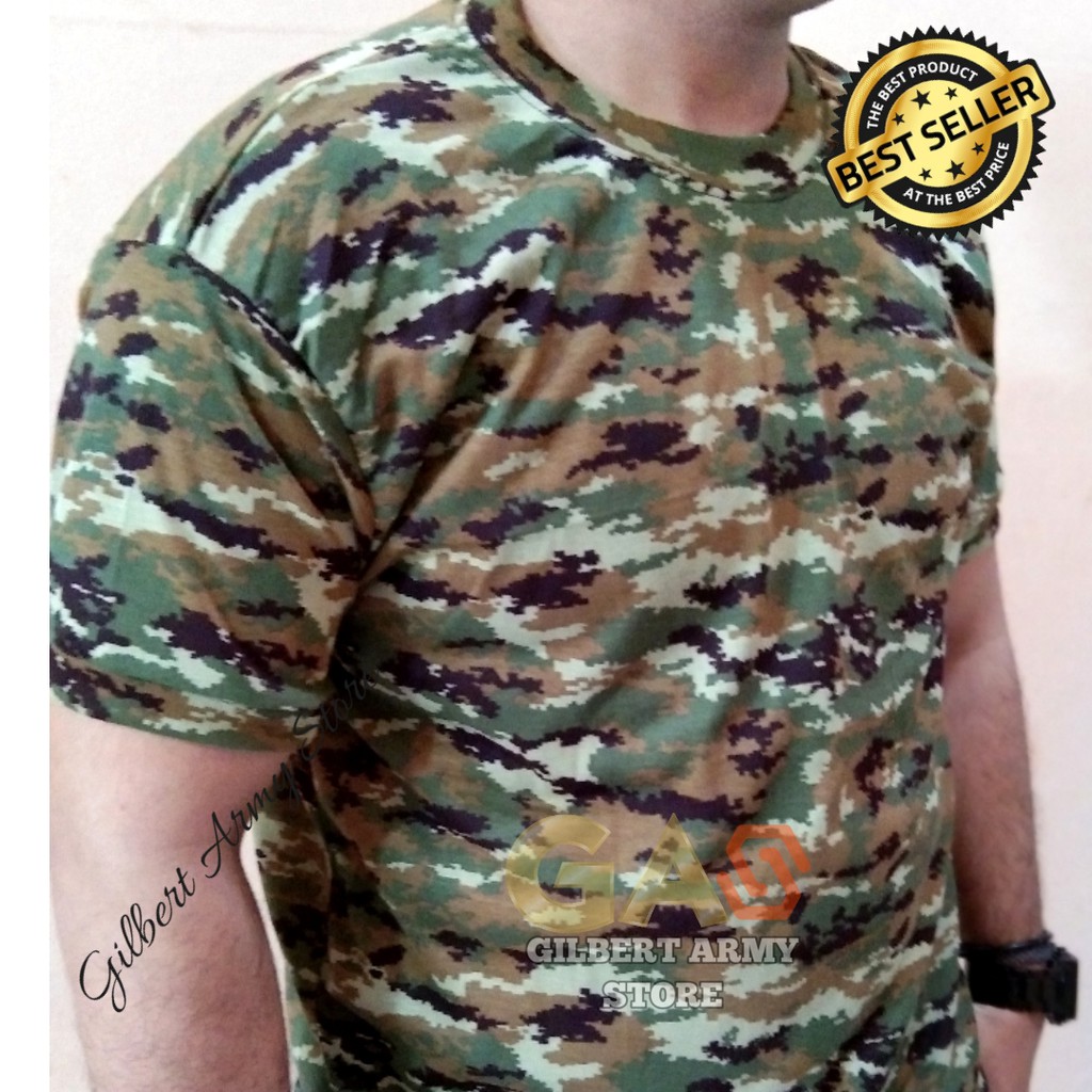 GILBERT ARMY STORE Kaos Loreng Kostrad Linud Lengan Pendek Grosir Kaos Militer Murah