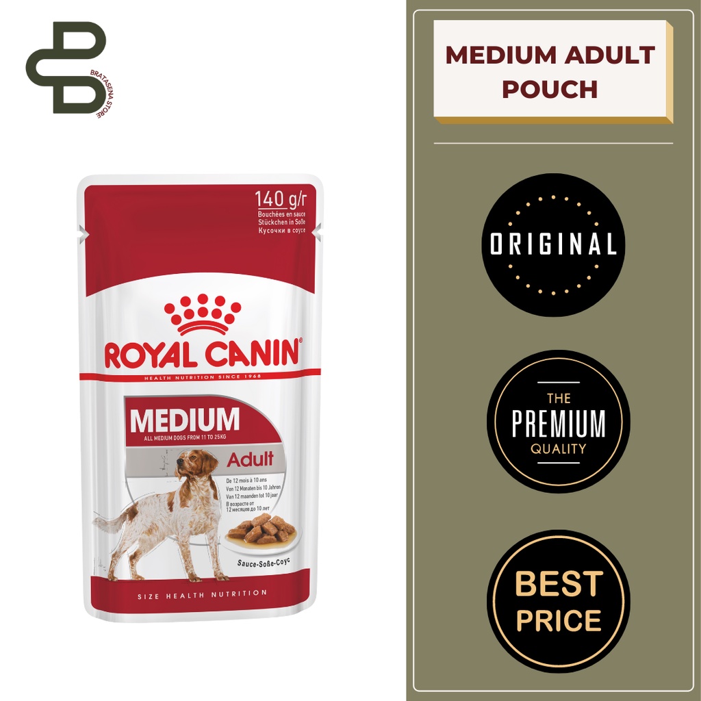 ROYAL CANIN MEDIUM ADULT WET POUCH / WET FOOD 140GR