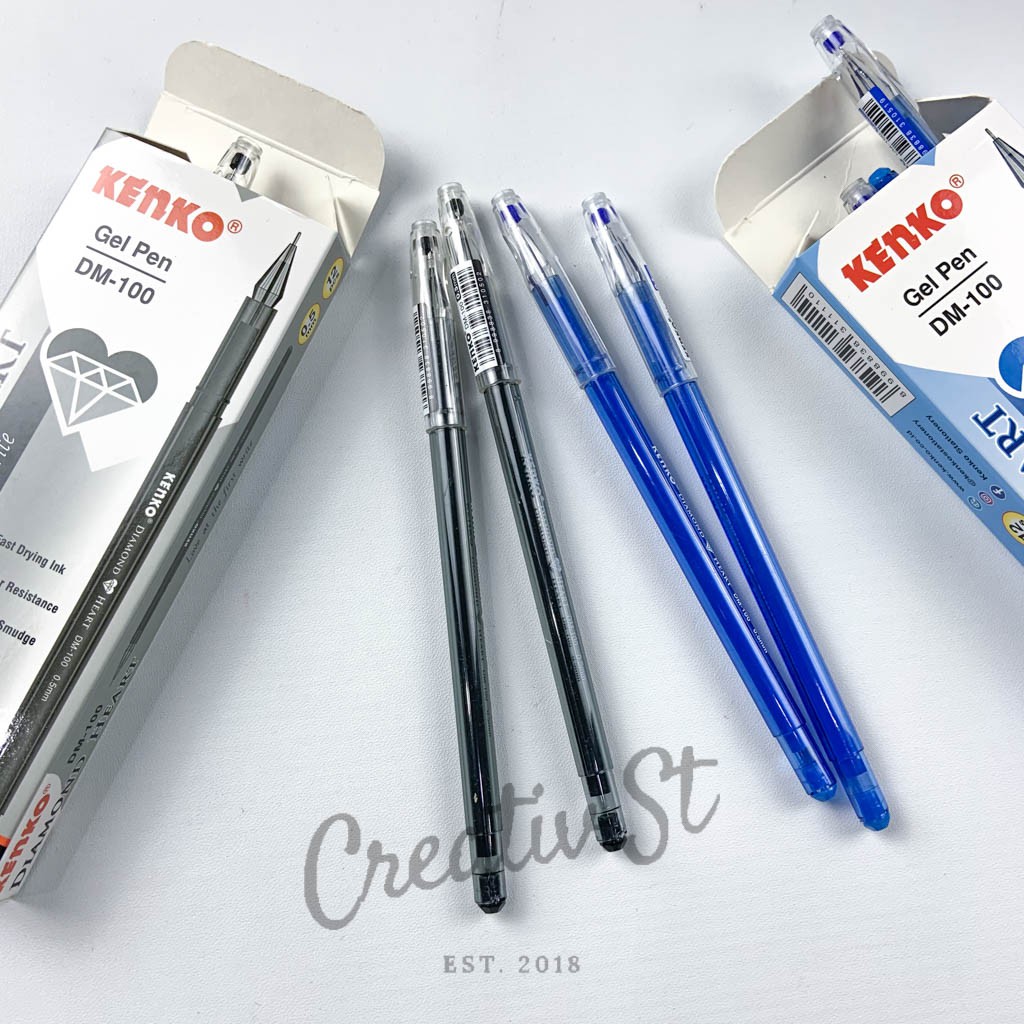 

KENKO Gel Pen Pulpen Pena Diamond Heart Dm-100 0.5 Mm