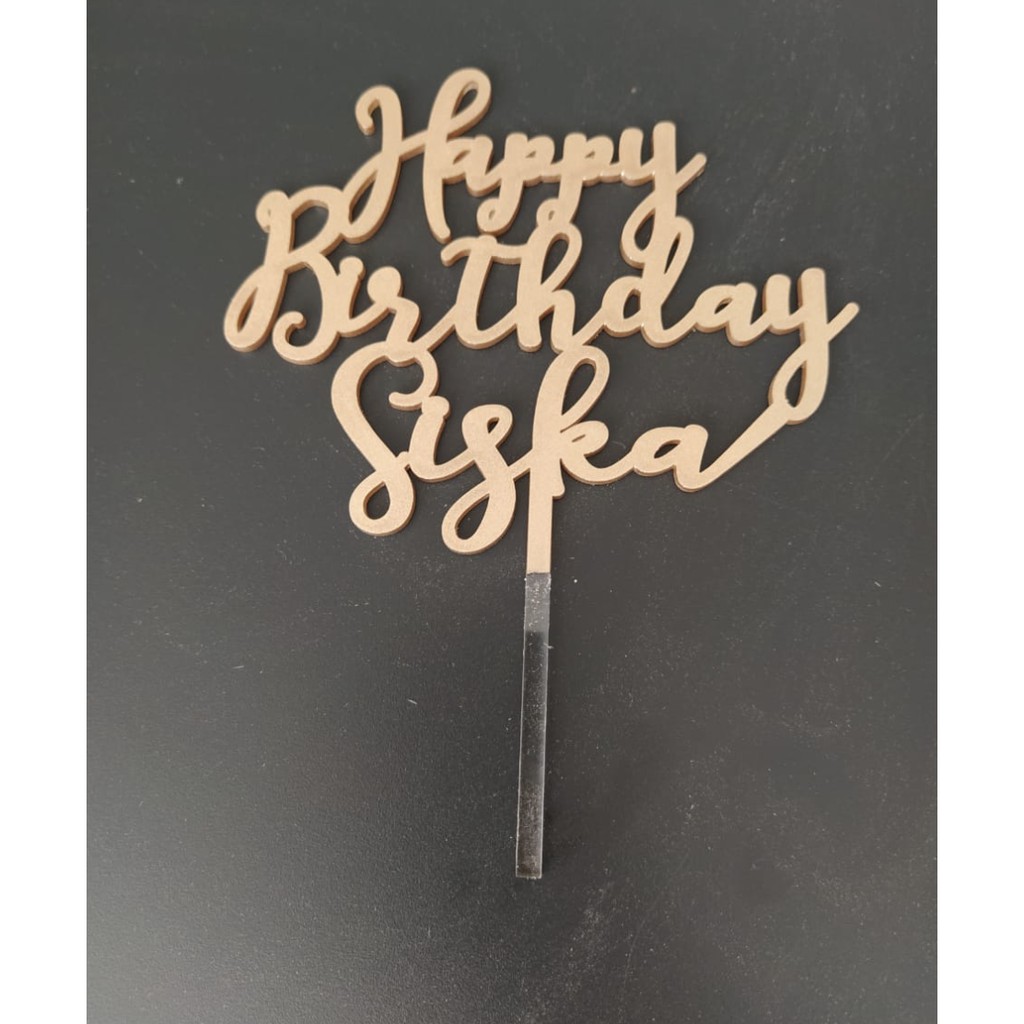 Happy Birthday Custom Cake Topper