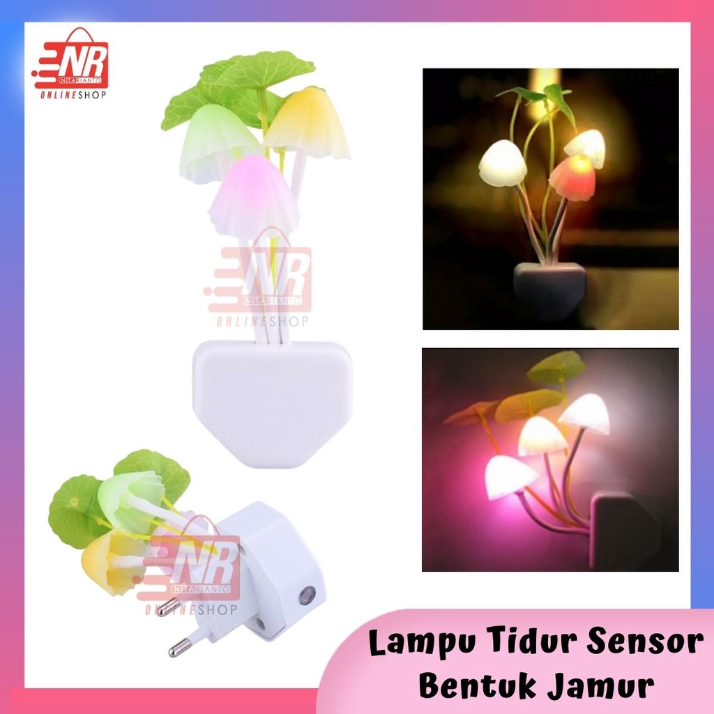 Lampu Jamur / Lampu Tidur Otomatis / Lampu Tidur Bentuk Jamur