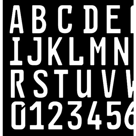 STICKER PLAT NOMOR MOBIL FONT BARU