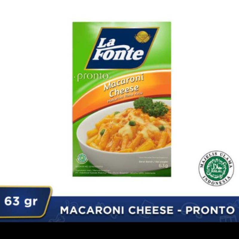 

TERMURAH La Fonte Macaroni with Cheese 63 gr - La Fonte Makaroni Keju