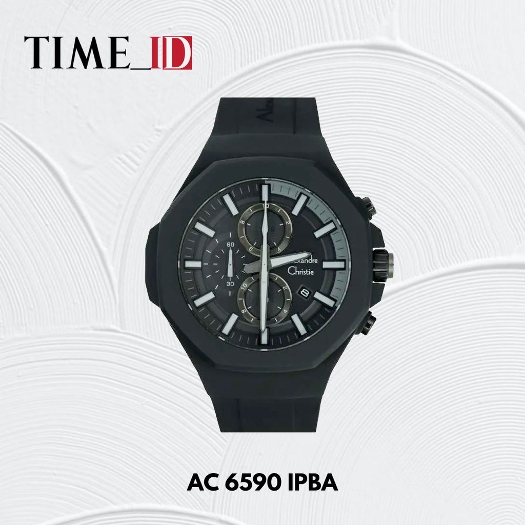 Jam Tangan Alexandre Christie AC 6590 BLACK Pria