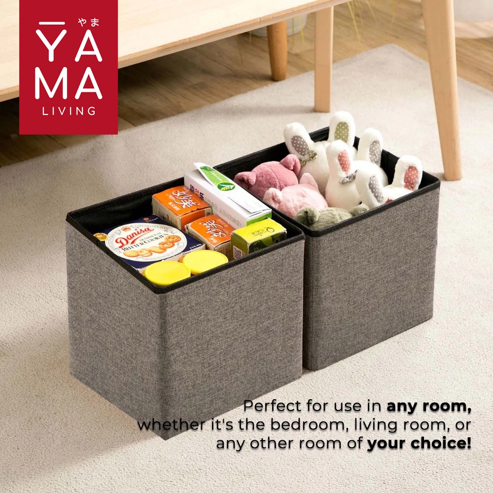 YAMA KAGAMI Storage Box Stool Kotak Penyimpanan Serbaguna Tempat Duduk Kursi Sofa