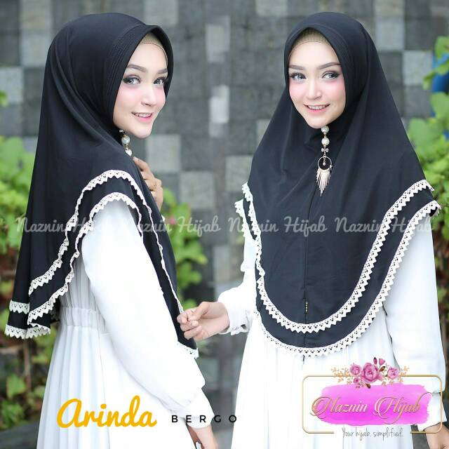 Bergo Arinda ORI Naznin | Hijab Bergo | Bergo Instan