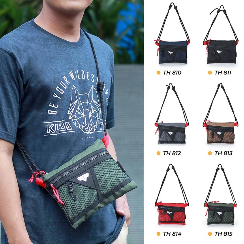 Tas Sling Bag Sacoche - Tas Selempang Handphone Mini Bag Pria Keren Slingbag Kecil Terbaru