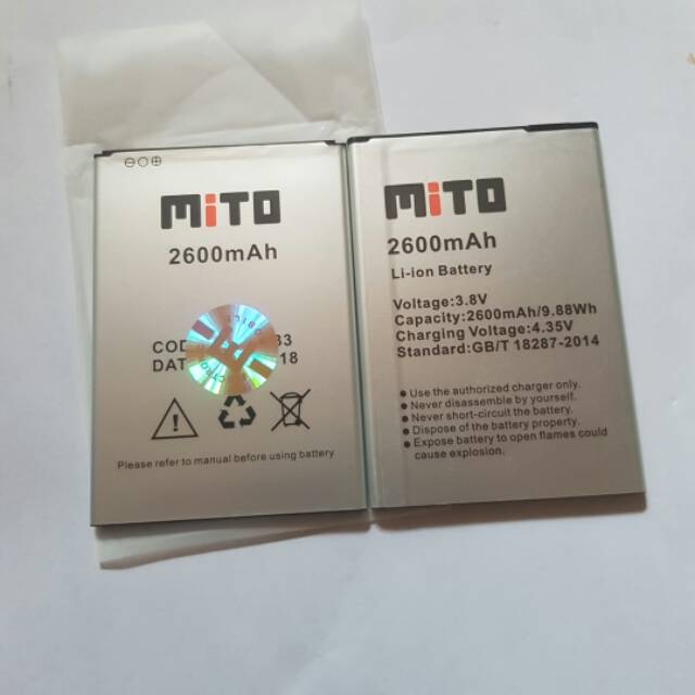 Baterai batre batrai mito a19 original mito