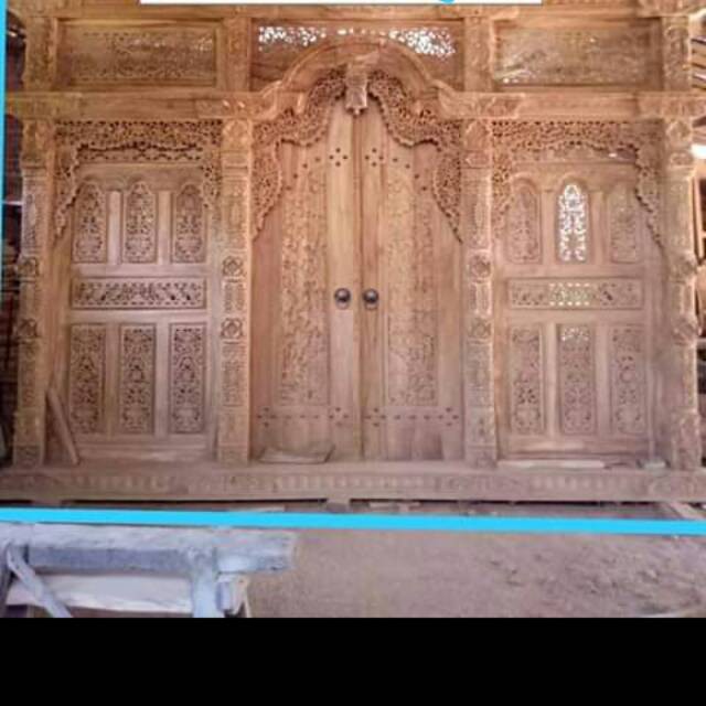 Pintu Gebyok full ukir pintu relief gebyok jati gebyok jawa