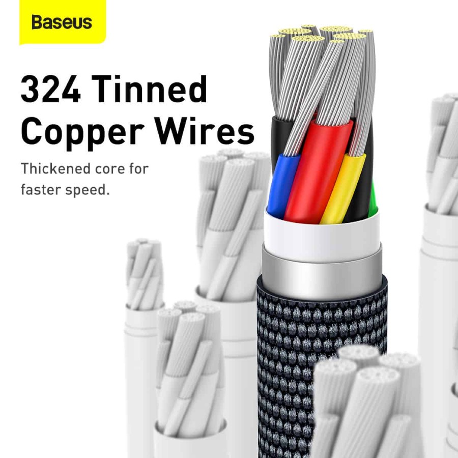 Baseus Crystal Shine Series Fast Charging Data Cable C to C 100W CAJY06