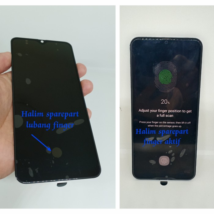 TERBARU- BISA COD LCD TOUCHSCREEN SAMSUNG GALAXY A50 A50S A505 OLED ORIGINAL - Hitam