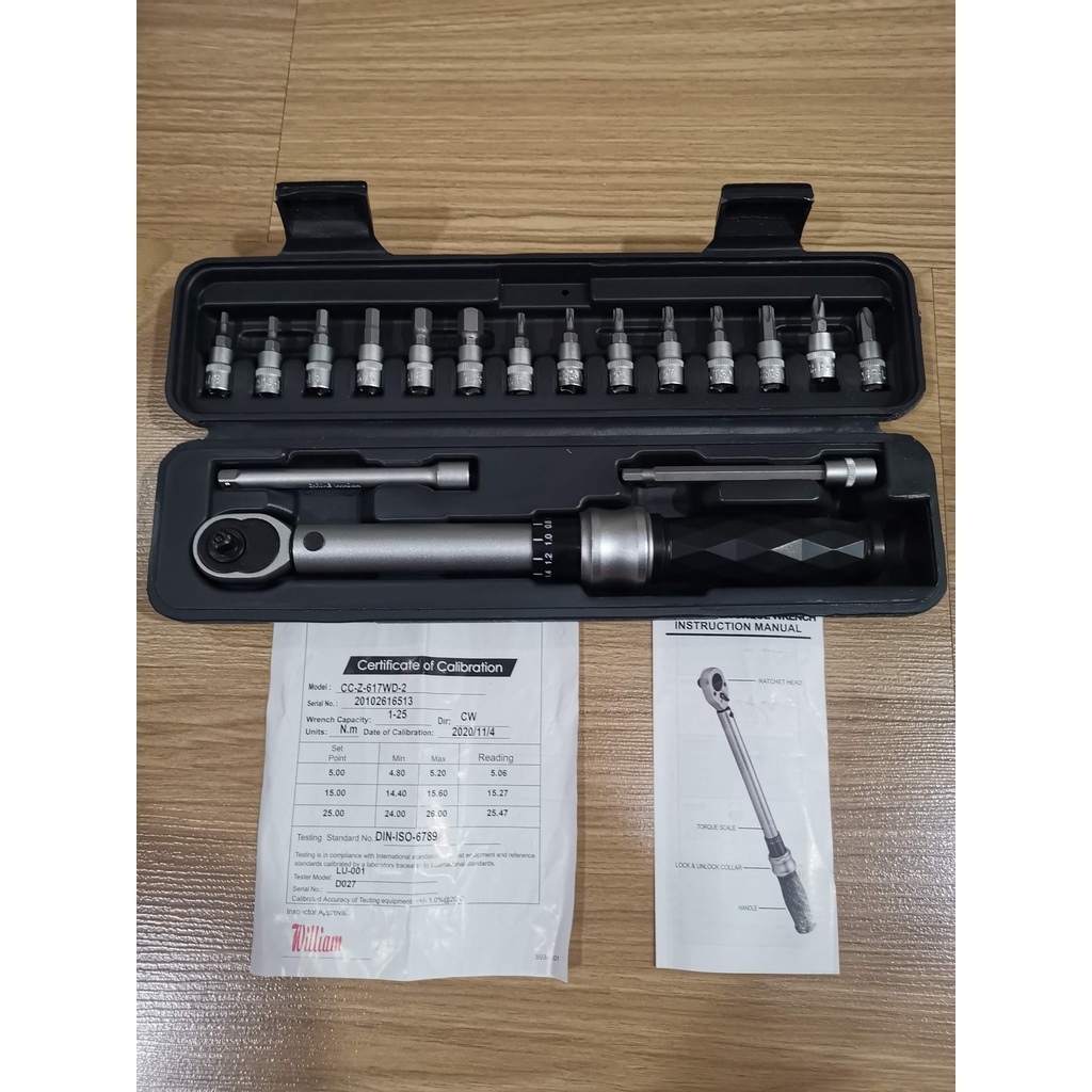 Kunci Torsi sepeda Bike Hand 1-25 Nm Torque Wrench set YC 617 WD 2