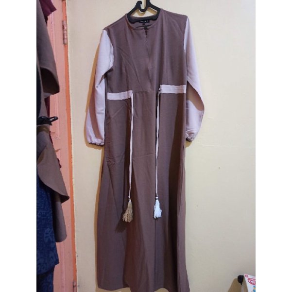 preloved gamis naqa. id, choco milk
