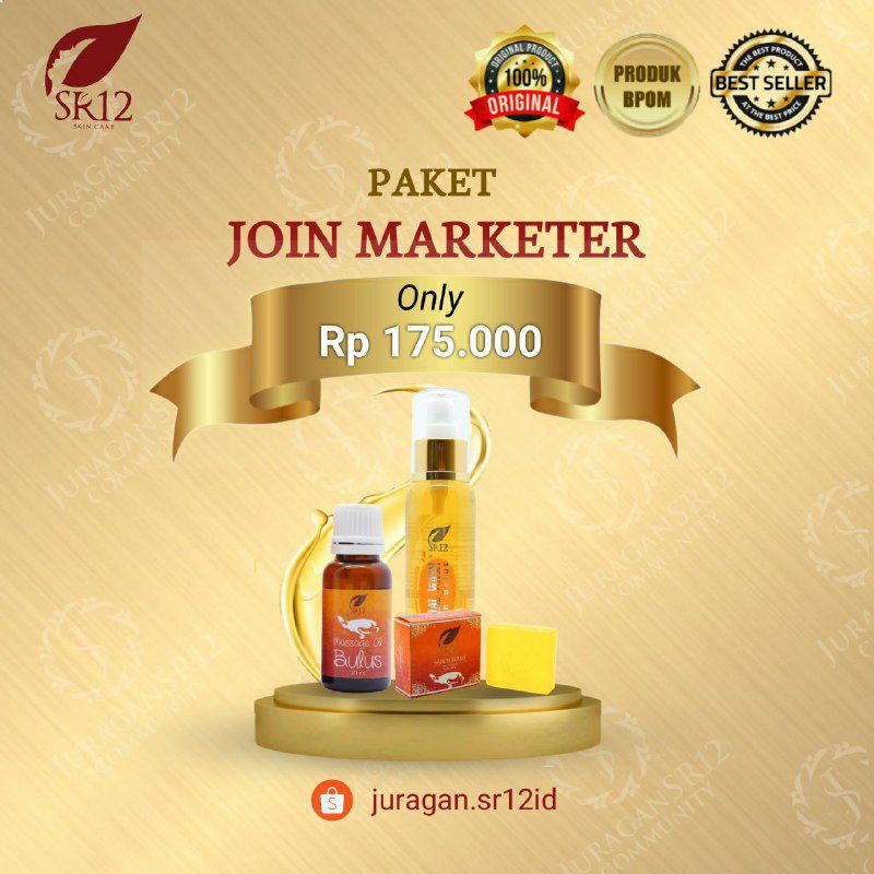 PAKET JOINT MARKETER - MINYAK BULUS SR12 SABUN BULUS SR12 FACIAL WASH BULUS SR12