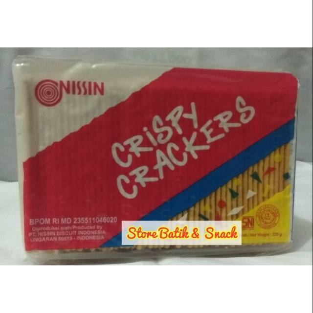 

store Snack Nissin Crispy Crackers /biskuit/Aneka Snack/Snack Murah