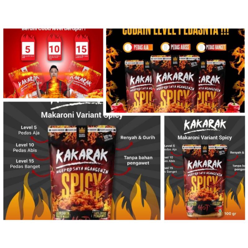 

Makaroni Variant Spicy Kakarak 100Gram