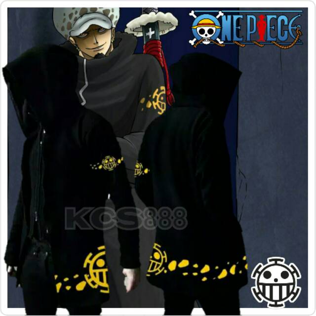 JAKET JUBAH ANIME ONE PICE TRAFALGAR TIME SKIP KEREN