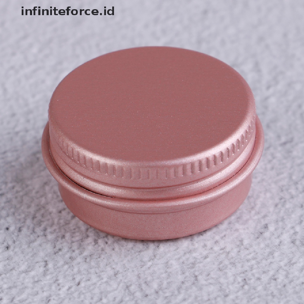 Infiniteforce.id 10pcs / Set Toples Kosong Bahan Aluminum Untuk Krim Wajah / Kosmetik / Makeup