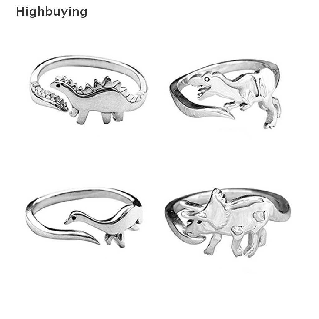 Hbid Cincin Adjustable Model Dinosaurus Brontosaurus Stegosaurus Untuk Wanita