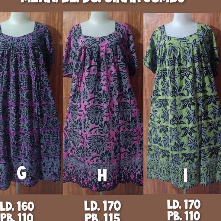 Terbaik.. Daster Merk BL Jumbo ( Batik Solo ) Original