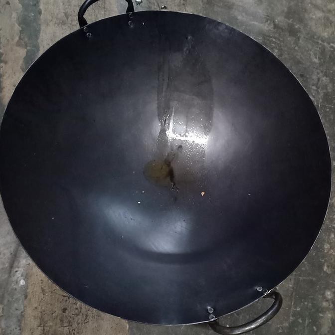 KUALI POLOS PLAT BESI HITAM NO 50