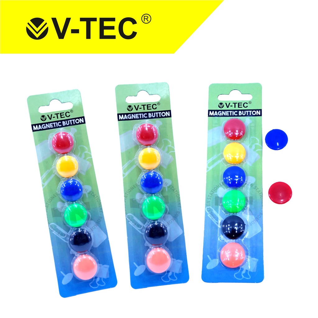 

V-Tec Magnet Papan Tulis Bulat D20mm Solid VT-MB20