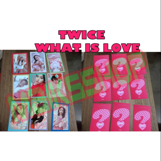 (BISA SATUAN) Twice What Is Love Photocard Kpop