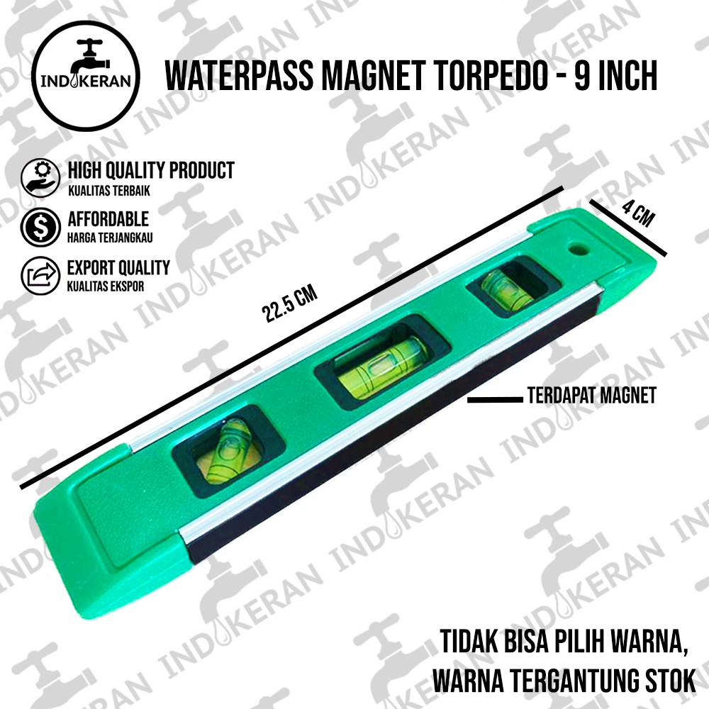INDOKERAN - Waterpass Magnet Torpedo - 9 Inch