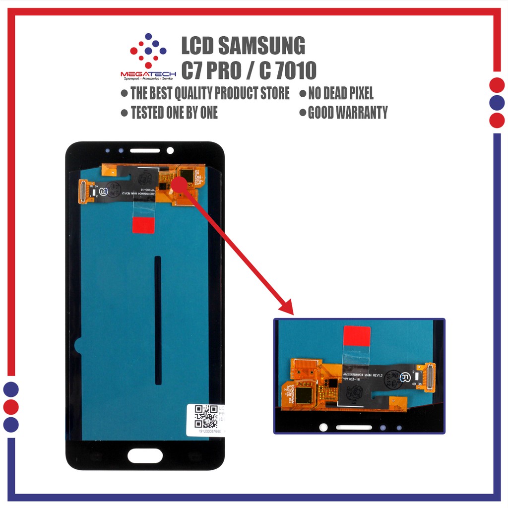 LCD Samsung C7 Pro / LCD Samsung C7010 OLED Fullset Touchscreen