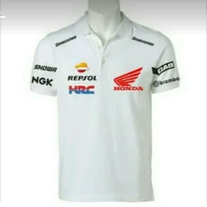 Kaos Kerah/Polo Shirt/Baju Honda Repsol Moto Gp Big Size S-Xxxl K43 Best Seller