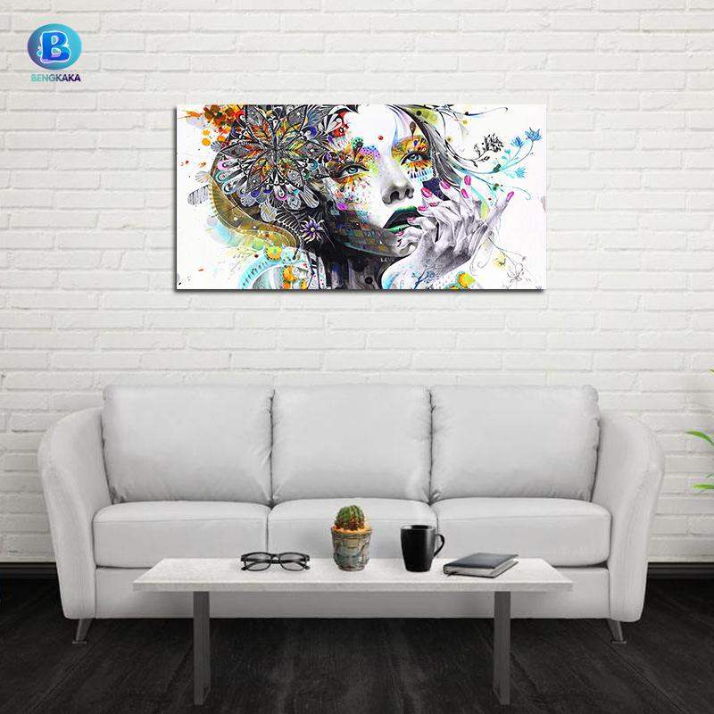 Lukisan Cat Minyak Gambar Wajah art poster untuk Ruang Lukisan Cat Minyak Gambar Wajah art poster untuk Ruang