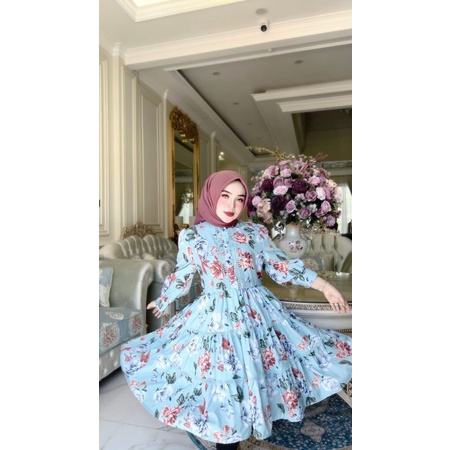 TUNIK FLOWER MEWAH ORI BY SHELLASAUKIA/ TUNIK SHABBY PREMIUM SHELLASAUKIA