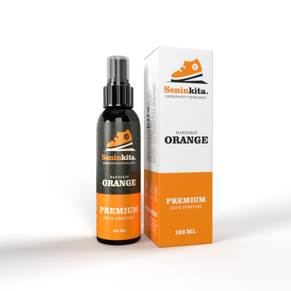 Pembersih Parfum Sepatu Helm Anti Bau & Bakteri Pengharum Pewangi Perawatan Sepatu Helm {Seninkita.}-Mandarin Orange