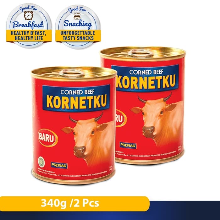 

sa2011aa Kornet Ku Sapi 340 G (Kemasan Kaleng Eoe) Bundling 2 Pcs Xa20X1