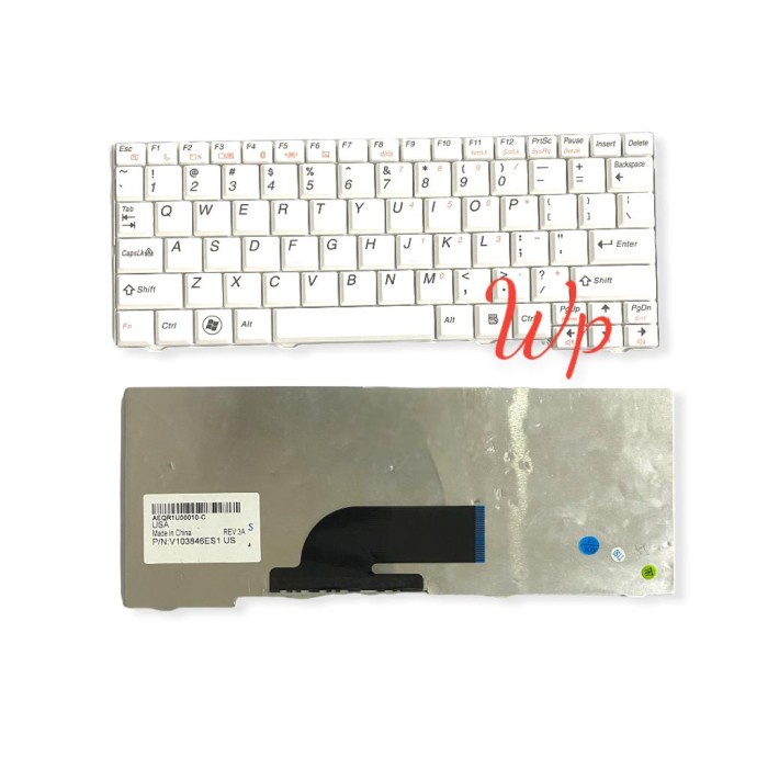 Keyboard Laptop Lenovo S100C S10-2 S10-2C S10-3C S10C S11 Putih