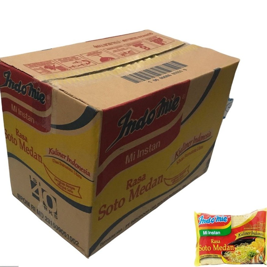 

1 Dus isi 40 Pcs - Indomie Rasa Soto Medan Khas Sumatera Utara