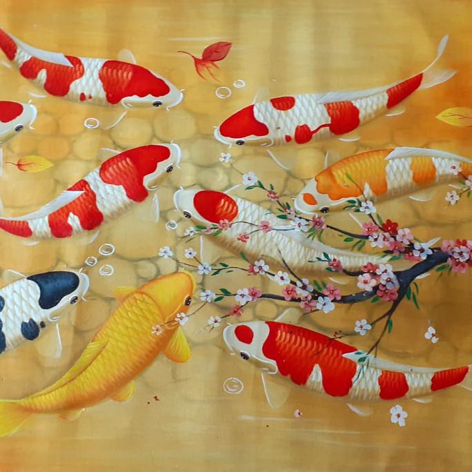 Best Produk Lukisan 9 Ikan Koi 135x85 Feng Shui Pembawa Keberuntungan Hoki E1g Shopee Indonesia