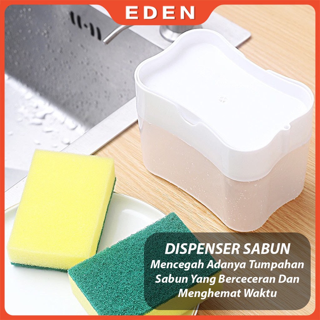 Dispenser Sabun Holder Spons Cuci Piring 2 In 1 Soap Pump Holder