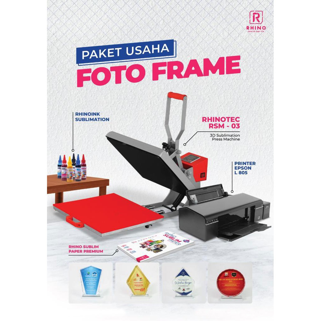 Paket Usaha Foto Frame Custom Plakat Piala Trophy Medali Piagam Penghargaan