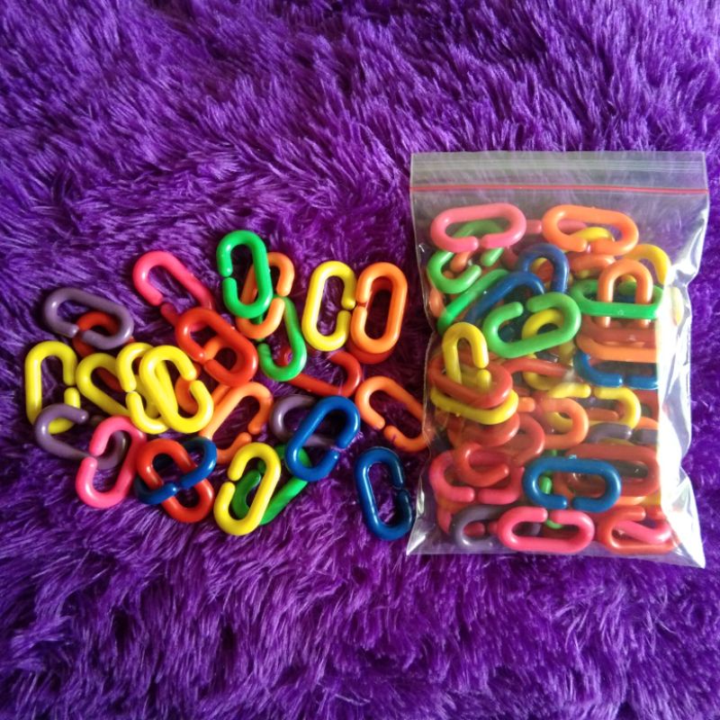 Meronce rantai c /mainan edukasi anak meronce