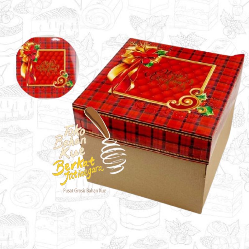 BOX KOTAK NATAL BESAR MERAH HADIAH HAMPERS CHRISTMAS GIFT BOX KOTAK IZORA  / PCS