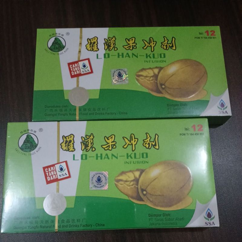 

Lo han Kuo infusion minuman panas dalam