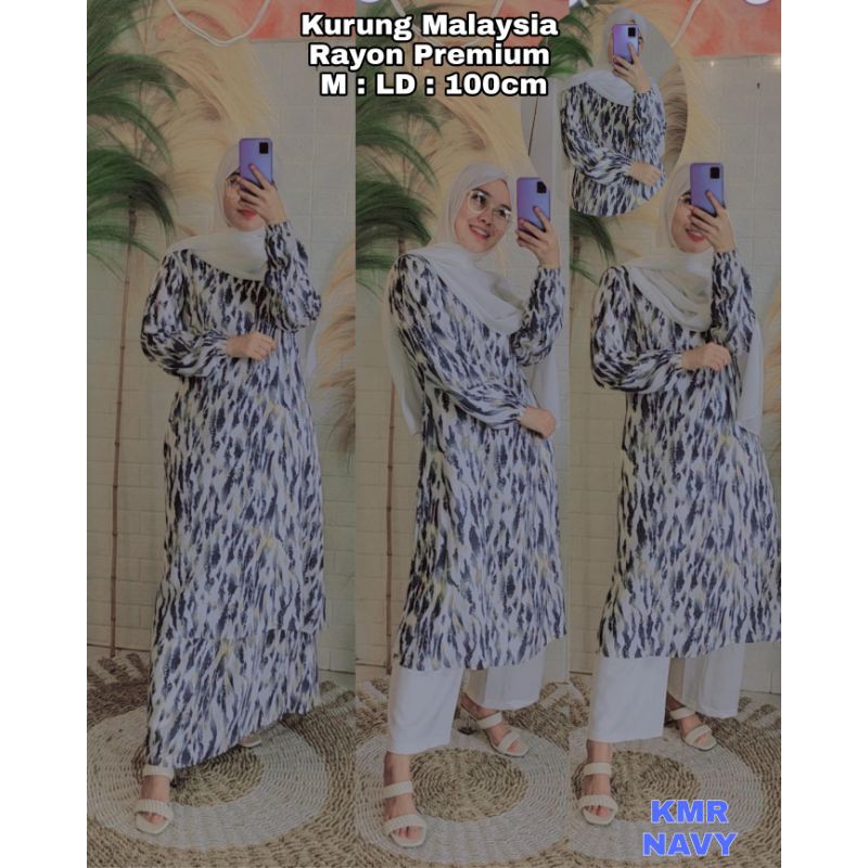 Kurung Malaysia Katun Rayon&Kurung Malaysia Duyung Siffon By Famys Hijab Bahan Premium Bisa COD