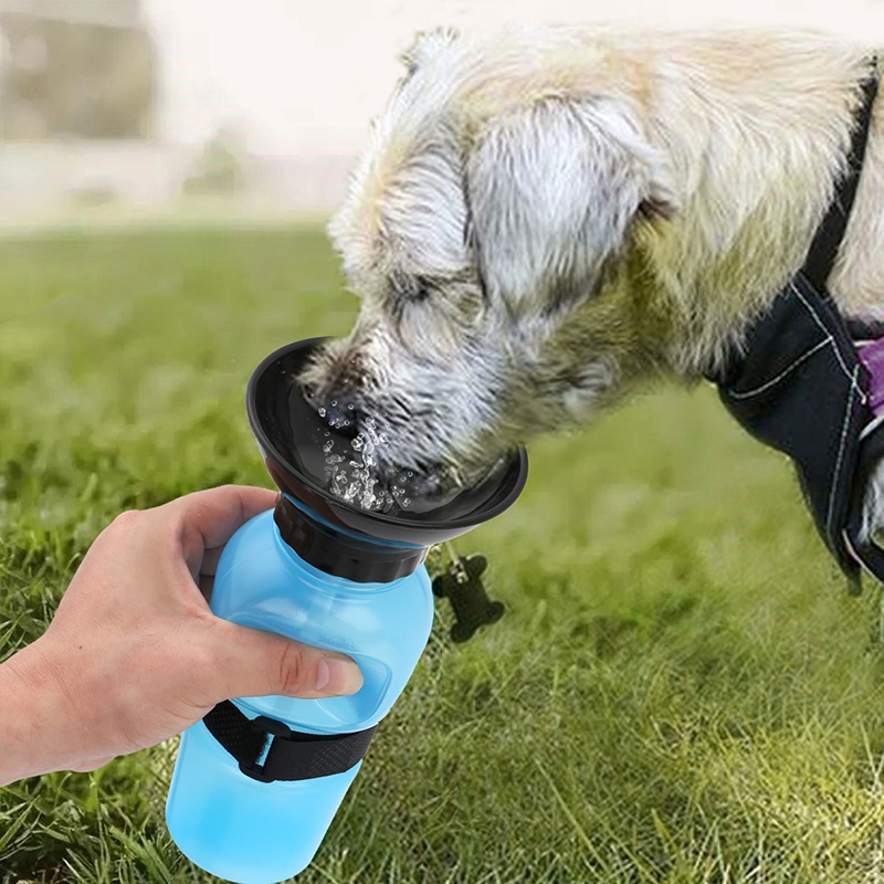 500ml  Pet Travel Water Bottle Botol Minum Anjing Dan Kucing Portable Untuk Travel Travel Botol Water Feeder