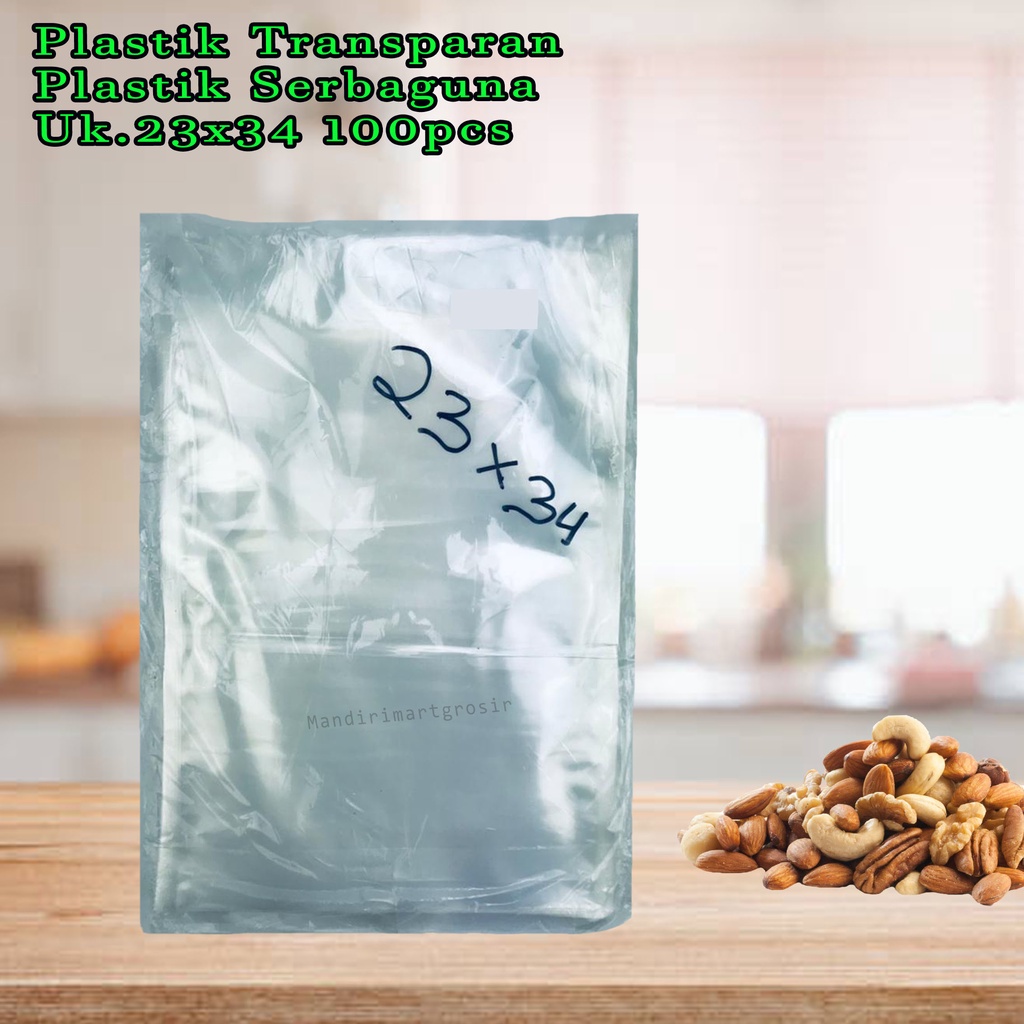 Plastik Serbaguna *Plastik Transparan * Uk.23x34 * 100pcs