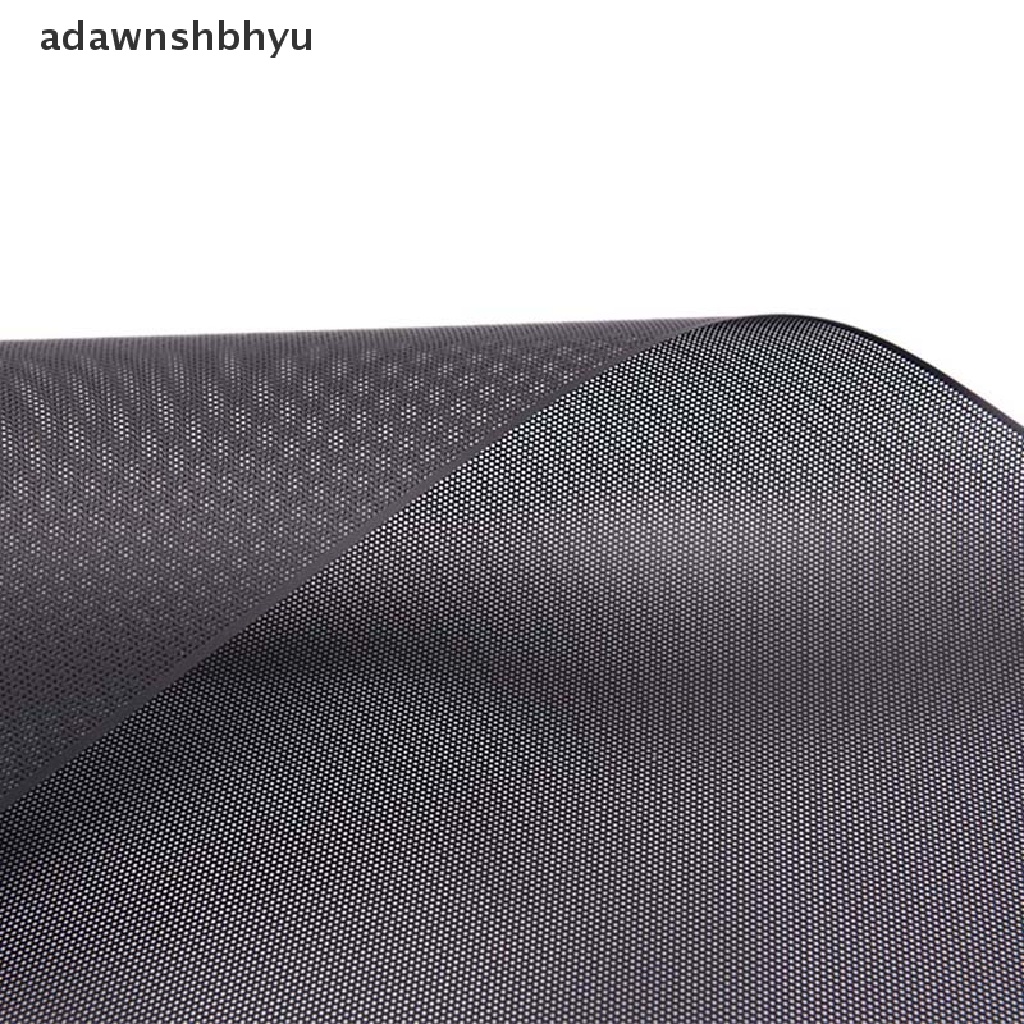 Adawnshbhyu DIY 30x100cm Jaring Komputer PVC PC Case Kipas Cooler Hitam Penutup Filter Debu