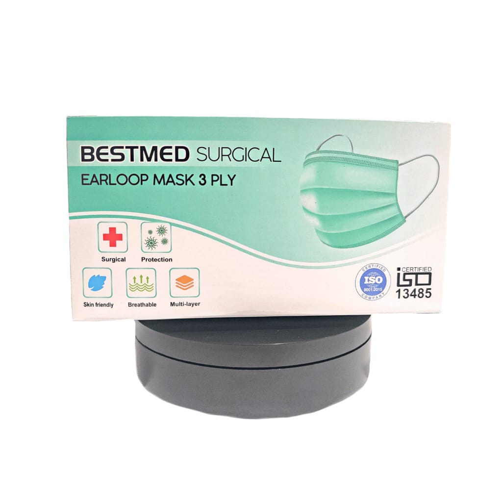 Masker medis 3ply earlop/hijab bestmed