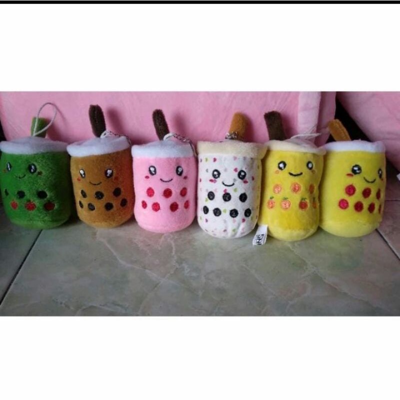 Boneka boba mini Led 10cm/Gantungan kunci boba