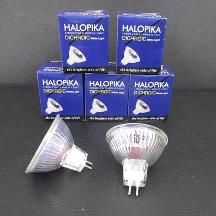 Lampu Sorot Tusuk / Halopika Lampu Halogen MR16 ~20w Kuning 220v